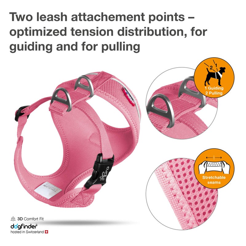 Curli Basic Harness Air-Mesh Pink L - Image 2